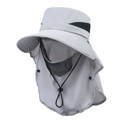 Breathable Sunshade Fisherman Hat for Men – Large Brim Outdoor Fishing Hat, Lightweight Polyester, Multicolored 9