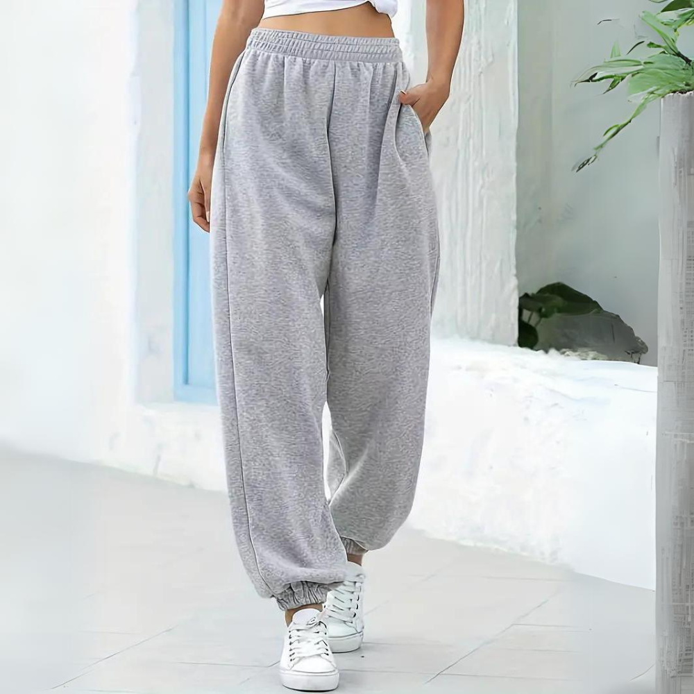 Relaxed Fit Jogger Pants Light Grey