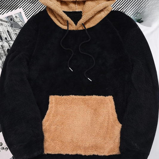 Men Two-Tone Fleece Hoodie | Elias