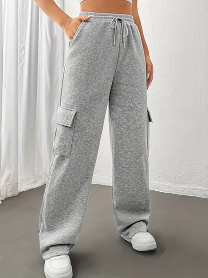 Women Cargo Sweatpants with Drawstring Waist | Azina