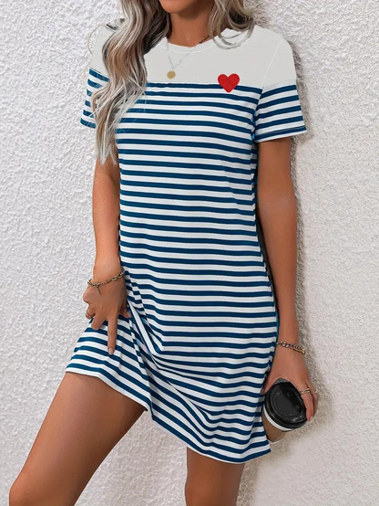 Classic Striped T-Shirt Dress | Opal