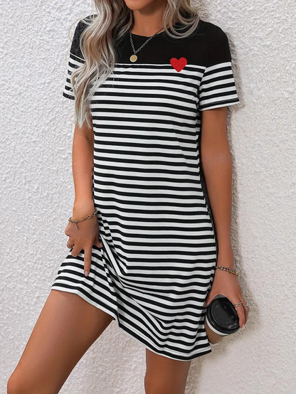 Classic Striped T-Shirt Dress | Opal