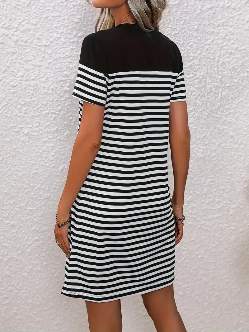 Classic Striped T-Shirt Dress | Opal