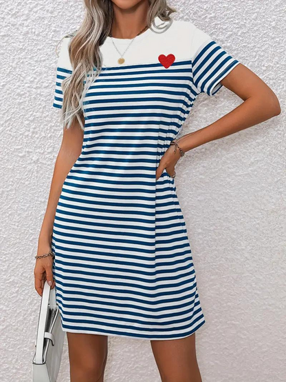 Classic Striped T-Shirt Dress | Opal