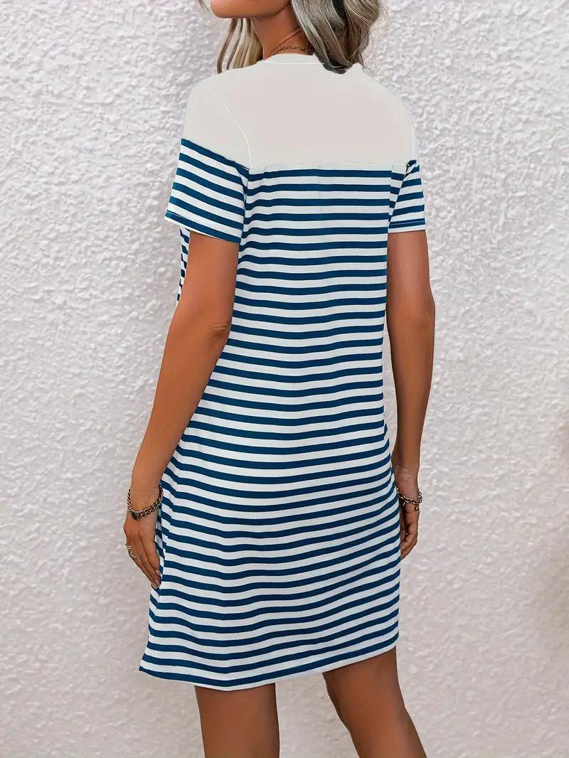 Classic Striped T-Shirt Dress | Opal