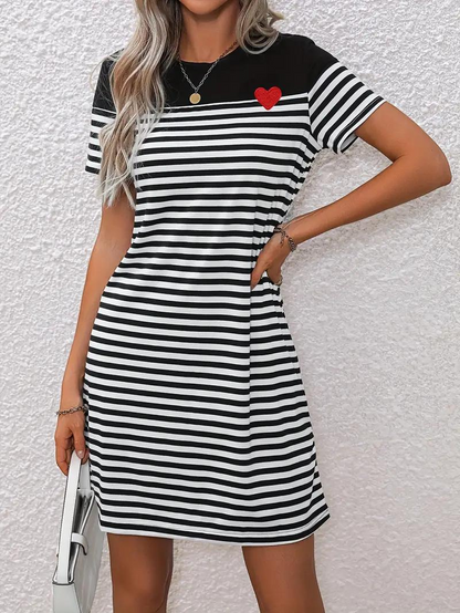 Classic Striped T-Shirt Dress | Opal