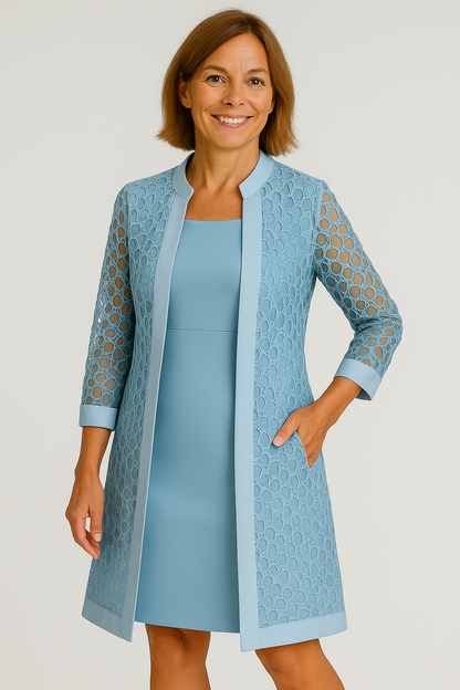 Women Two-Piece Lace Vest Dress Set | Noémie