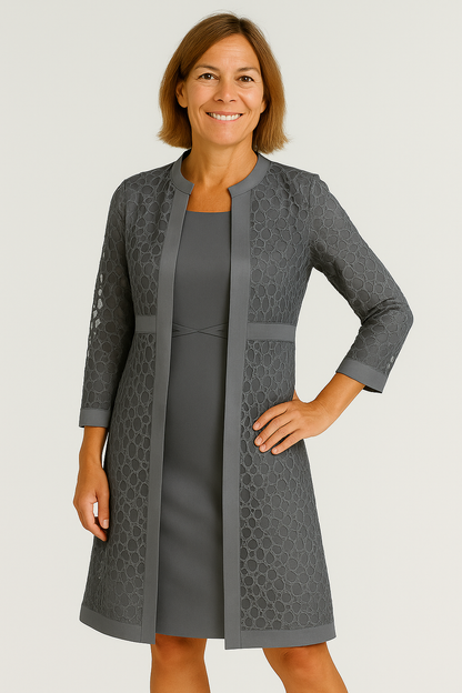 Women Two-Piece Lace Vest Dress Set | Noémie