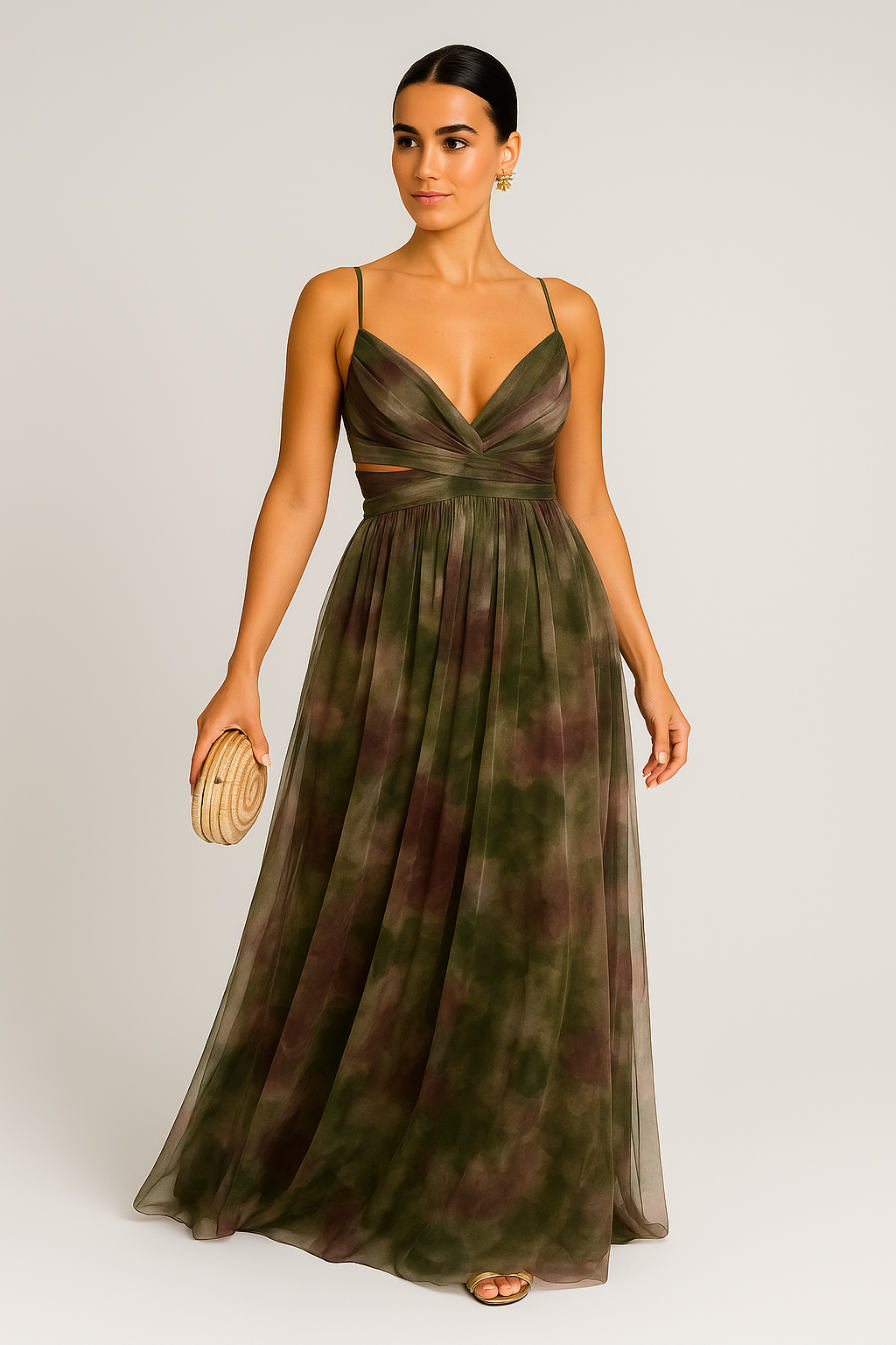 Women Maxi Dress Floral Print Polyester | Gisele