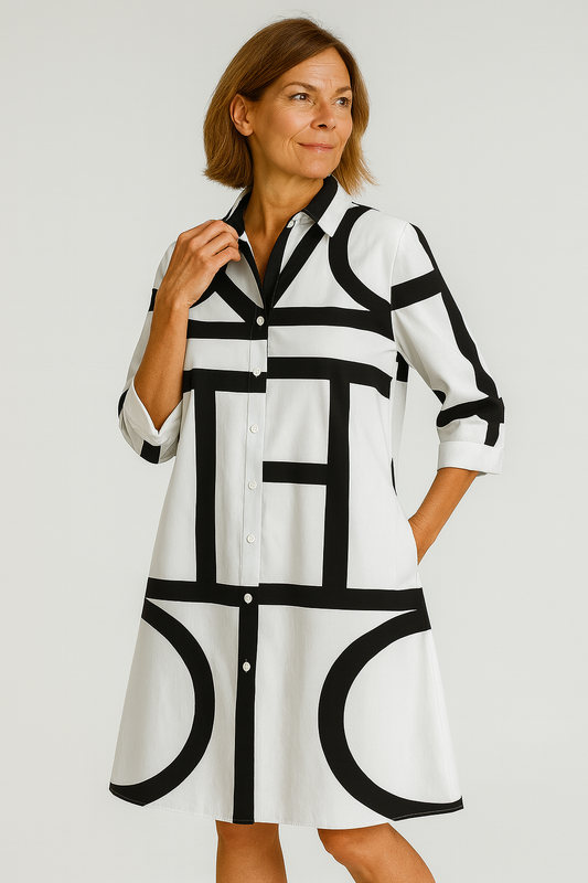 Women Geometric Print Dress | Gemma