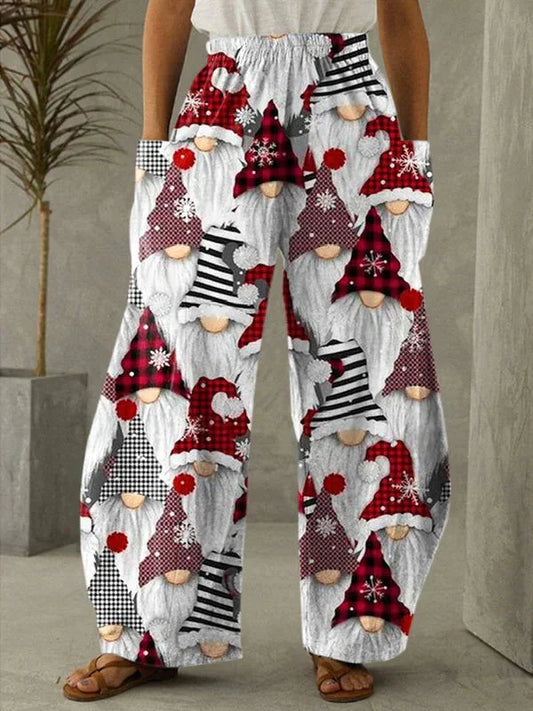 Printed Wide-Leg Palazzo Pants | Tahlia