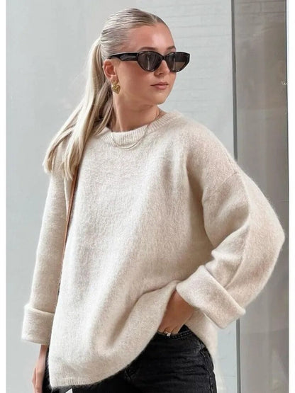 Women Oversized Soft Knit Pullover | Anicia