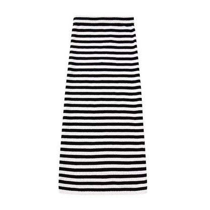 Breton Stripe Knit Top and Skirt Set | Clarissa