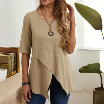 Layered Asymmetrical Tunic Top | Galatea