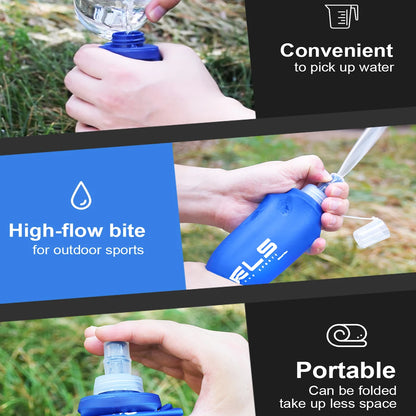 Collapsible Silicone Water Bottle for Outdoor Activities – Lightweight, Leak-Proof, 150ml, 250ml, 500ml Sizes 3