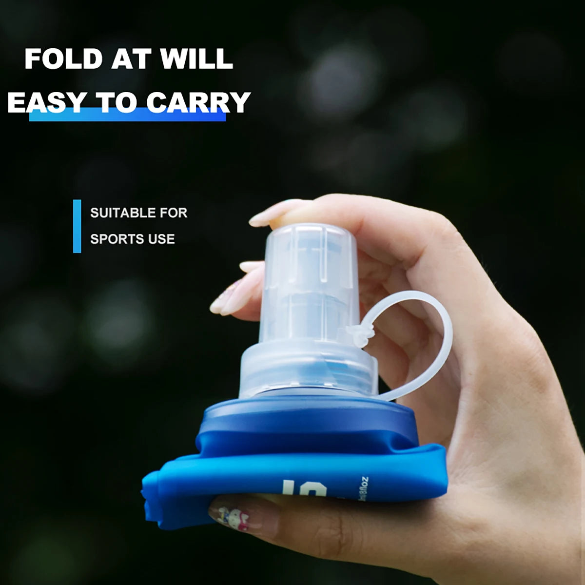 Collapsible Silicone Water Bottle for Outdoor Activities – Lightweight, Leak-Proof, 150ml, 250ml, 500ml Sizes 4