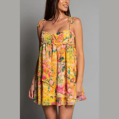 Variant image for Women Mini Dress Multi-Color Polyester | Sabra-1