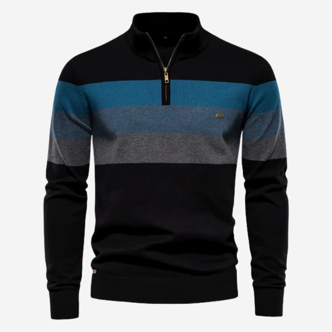 Striped Zip Sweater | Norbert