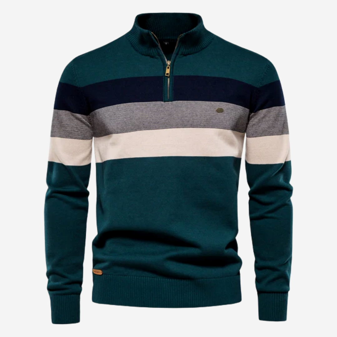 Striped Zip Sweater | Norbert