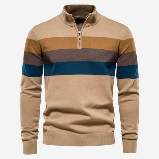 Striped Zip Sweater | Norbert