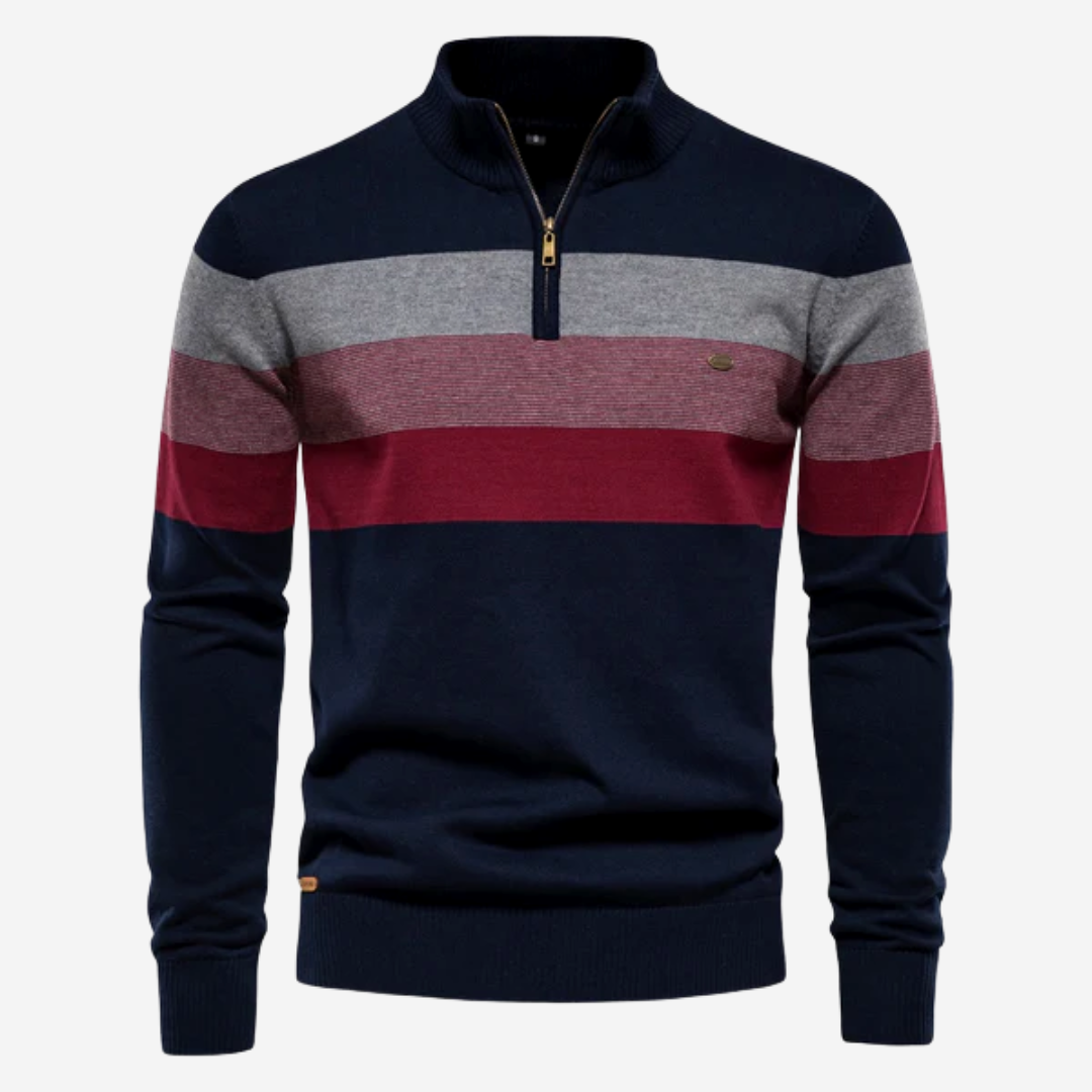 Striped Zip Sweater | Norbert