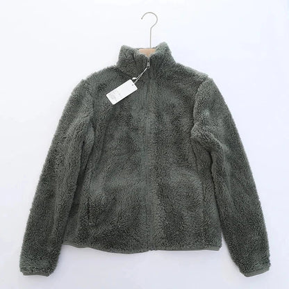 Women Plush Zip-Up Fleece Jacket | Xyla