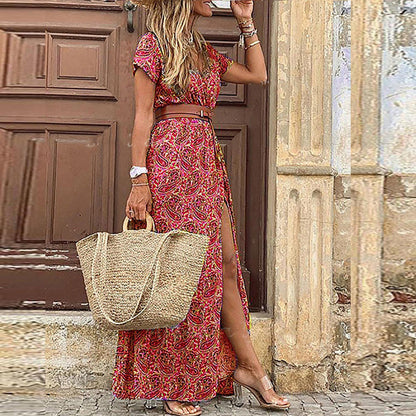 Boho Paisley Maxi Dress | Layla