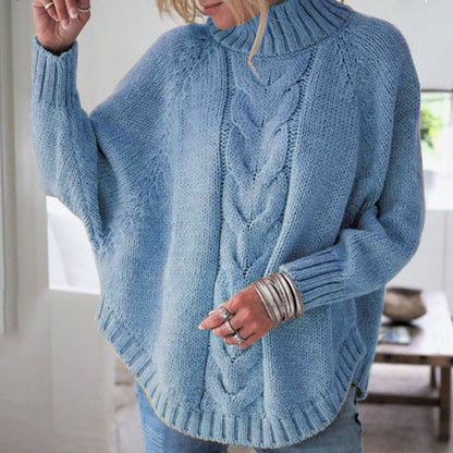 Women Chunky Knit Turtleneck Sweater | Kyra