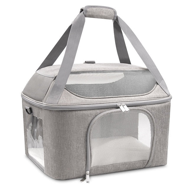 Variant image for Pet Carrier Black Oxford Fabric | WagCarrier-2