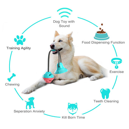 Interactive Dog Toy Durable Rubber with Suction Cup | Chewmaster-5