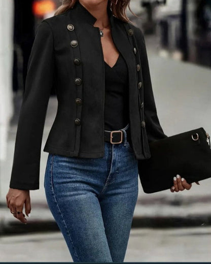 Elegant Military-Inspired Jacket | Solange