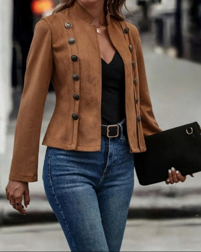 Elegant Military-Inspired Jacket | Solange