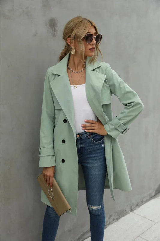 Timeless Double-Breasted Trench Coat | Selma