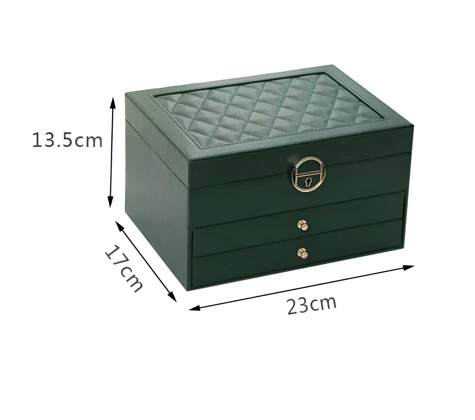 Elegant Multi-Layer Jewelry Box in PU Leather – Stylish Travel Jewelry Case with Compartments for Rings, Necklaces, and Earrings 2