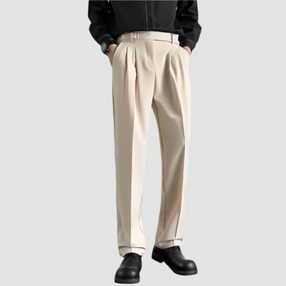 Variant image for Men Casual Pants Black Cotton | Italian Style-1