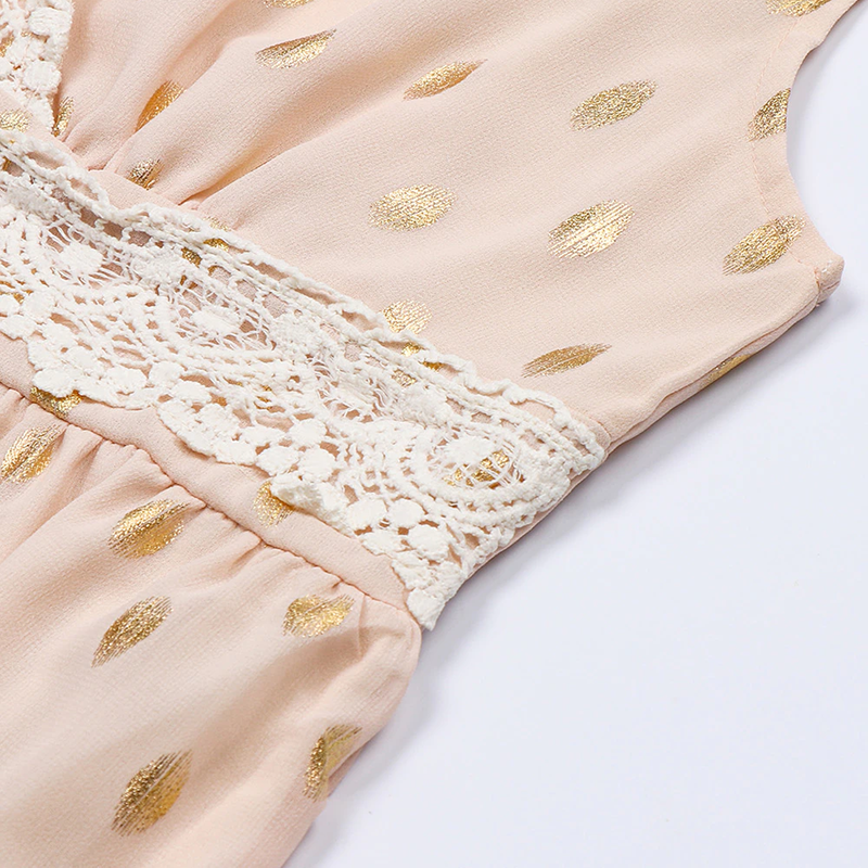Women Vintage Lace Tiered Maxi Dress | Amara