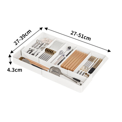 Expandable Drawer Organizer for Kitchen and Office – Adjustable Storage Dividers for Cutlery and Essentials 5