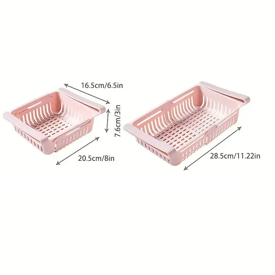 Expandable Fridge Storage Container for Fruits and Vegetables – Adjustable Organizer with Integrated Drainage for Refrigerator 6