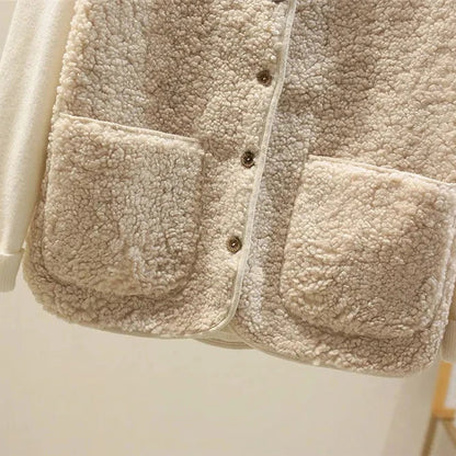Women Cozy Sherpa Buttoned Vest | Eloise