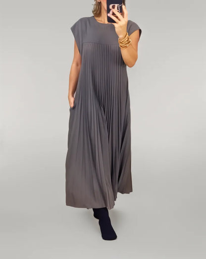 Pleated Maxi Dress | Kehlani