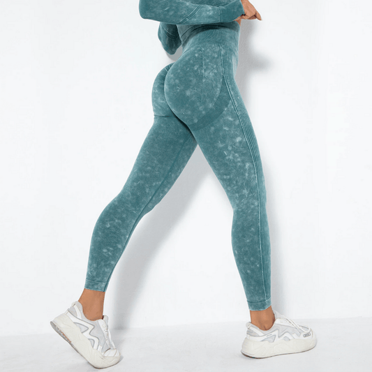 Women Leggings Black Nylon Spandex | Feather-1