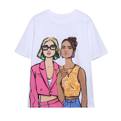 Fashion Girls Illustrated T-Shirts | Lydia