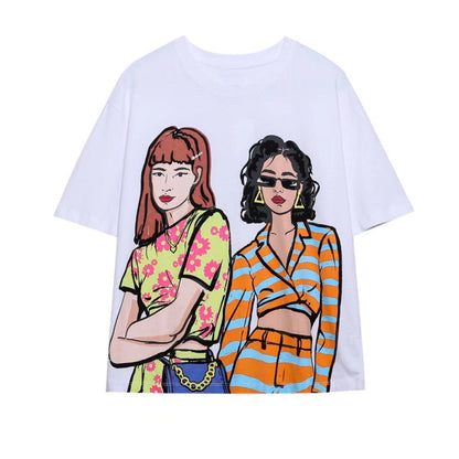 Fashion Girls Illustrated T-Shirts | Lydia