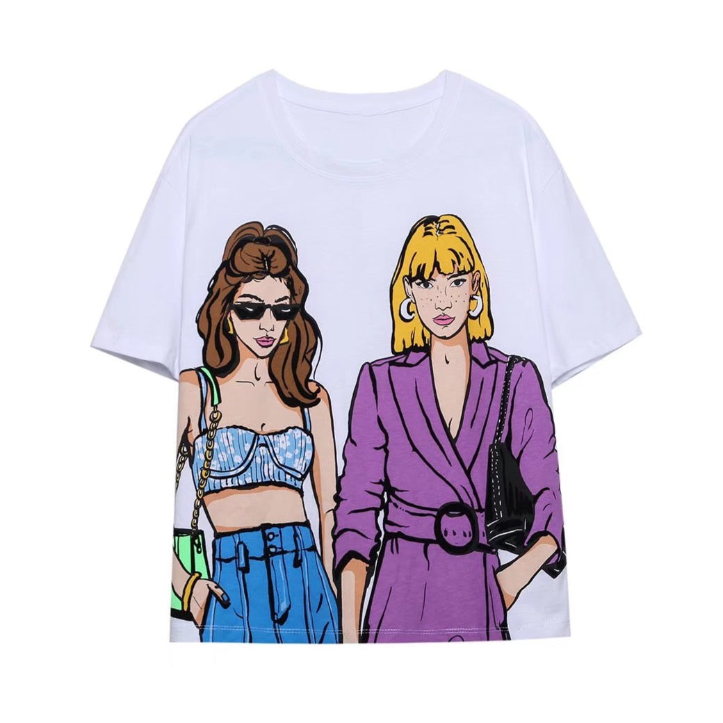 Fashion Girls Illustrated T-Shirts | Lydia