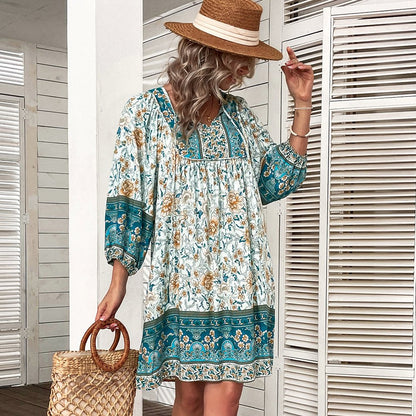 Boho Floral Print Dress | Maude