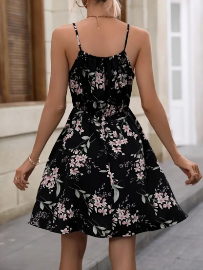 Women Floral Spaghetti Strap Summer Dress | Kirralee