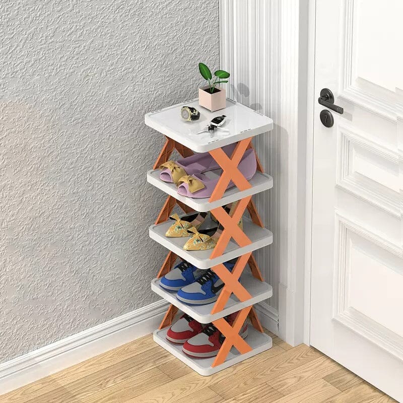 Foldable Multi-Layer Shoe Rack – Compact Entryway Shoe Storage Organizer for Small Spaces, Durable and Versatile Design 11