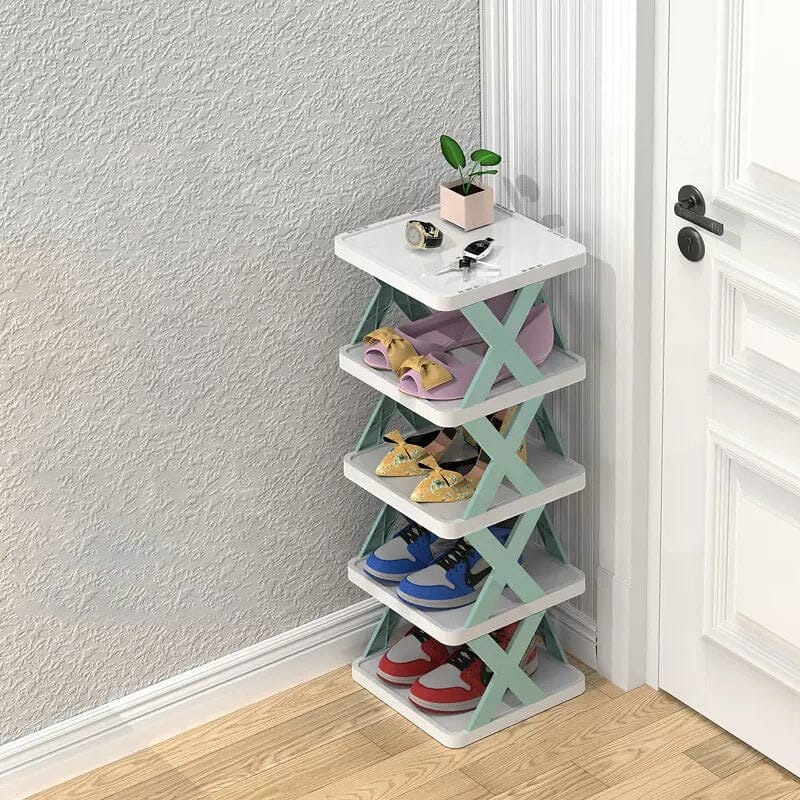 Foldable Multi-Layer Shoe Rack – Compact Entryway Shoe Storage Organizer for Small Spaces, Durable and Versatile Design 13