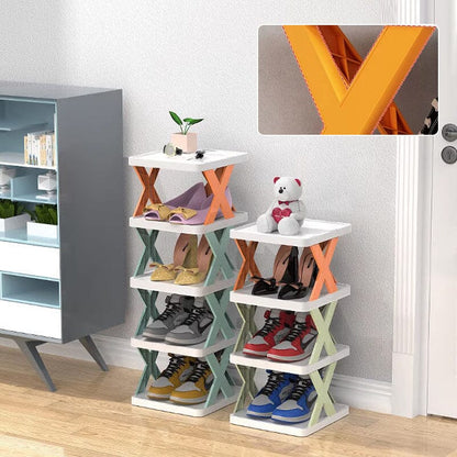 Foldable Multi-Layer Shoe Rack – Compact Entryway Shoe Storage Organizer for Small Spaces, Durable and Versatile Design 2