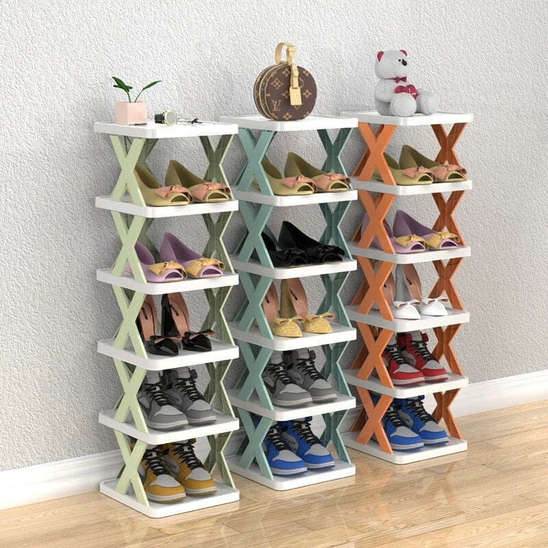 Foldable Multi-Layer Shoe Rack – Compact Entryway Shoe Storage Organizer for Small Spaces, Durable and Versatile Design 3